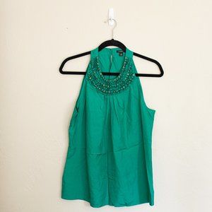 Green Ann Taylor Sleeveless Top